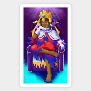 Gijinka Magolor on a Throne Sticker